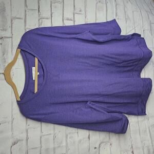 Karen Neuberger Purple Lounge Top 2X